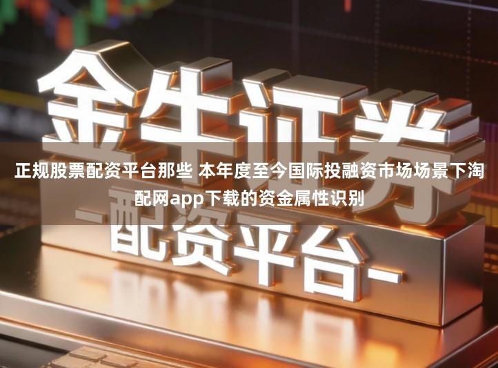 正规股票配资平台那些 本年度至今国际投融资市场场景下淘配网app下载的资金属性识别